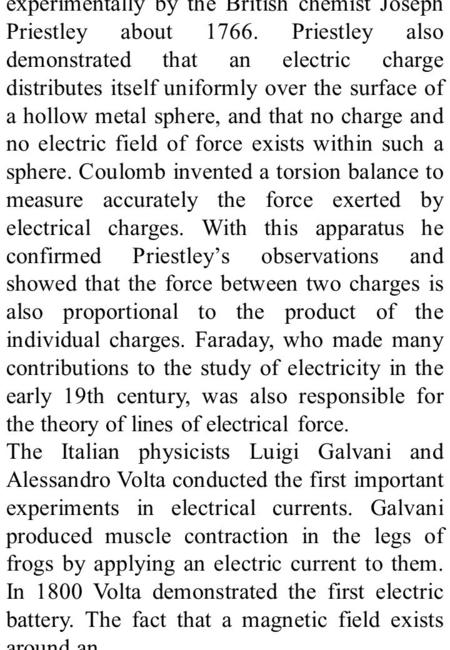 The law that the force between electric charges varies inversely with the square of the distance between the charges was proved experimentally by the British.
