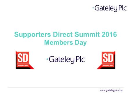 Supporters Direct Summit 2016 Members Day.