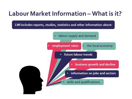 Labour Market Information – What is it? LMI includes reports, studies, statistics and other information about: the local economy business growth and decline.