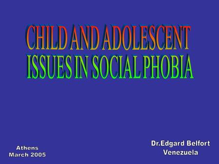MENTAL DISORDERS CLINICAL OUTPATIENT VENEZUELA 1997 - 2004 0 – 18 YEARS19 – 55 YEARS Mentally RetardedSchizophrenic Psychosis EpilepsyAffective Psychosis.