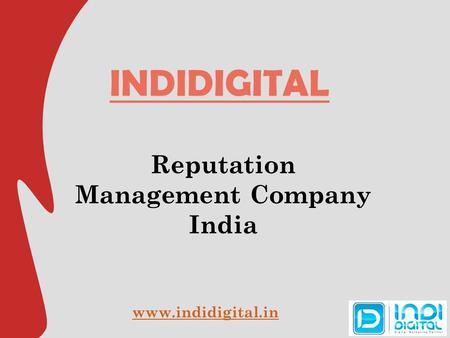 INDIDIGITAL Reputation Management Company India