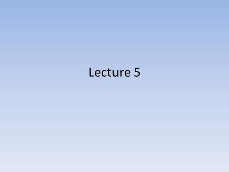 Lecture 5. Example for periority The average waiting time : 6+0+16+18+1= 41/5= 8.2.