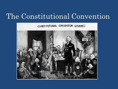 The Constitutional Convention. A. Articles of Confederation  Written in 1776. Started being used in 1781. States kept the power and the central gov.