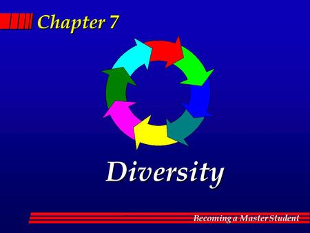 Becoming a Master Student Chapter 7 Diversity. Becoming a Master Student Diversity - is reality l Fact.