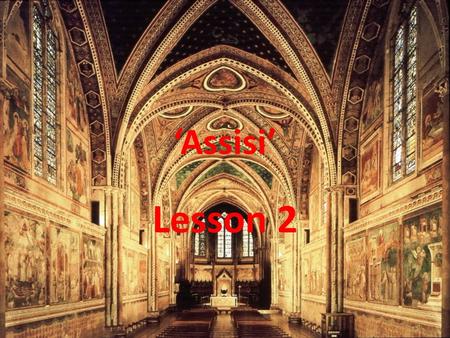 ‘Assisi’ Lesson 2. Learning Intentions Focus on the poet’s stance and how this is conveyed through MacCaig’s poetic techniques. Consider the wider implications.
