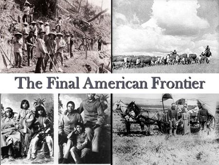 The Final American Frontier. One Nation, Once Again  Southern states left embittered and devastated from the war-destruction of cities, farms, and railroads.