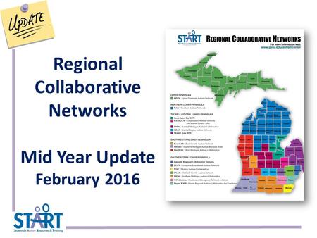 Regional Collaborative Networks Mid Year Update February 2016.