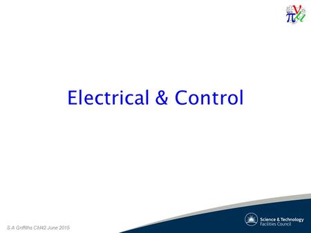 S A Griffiths CM42 June 2015 Electrical & Control.