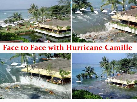 Face to Face with Hurricane Camille. Teaching Aims 1 ． To know something about Hurricane 2 ． To learn to use words to describe disasters 3. To be acquainted.