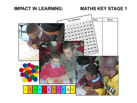 IMPACT IN LEARNING: MATHS KEY STAGE 1. Schools deemed to be ‘good’ = 5% on average Parents who are involved and informed = 30% on average.