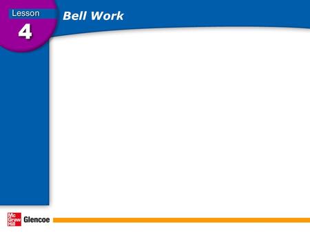 Bell Work. Developing a Personal Fitness Program In this lesson, you will Learn About… The factors to consider when planning a fitness program. How to.