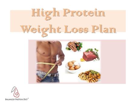 High Protein Weight Loss Plan. is an easy to follow, self managed diet program.