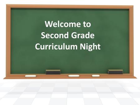 Welcome to Second Grade Curriculum Night. 7:25 AM Students allowed in classrooms morning work and AR testing Tardy Bell and Announcements 7:55 AM 2:05.