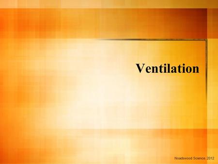 Ventilation Noadswood Science, 2012. Ventilation To know how ventilation takes place in the body Sunday, October 02, 2016.