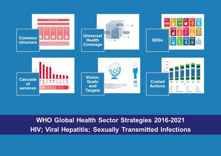 WHO Global Health Sector Strategies 2016-2021 HIV; Viral Hepatitis; Sexually Transmitted Infections Common structure Universal Health Coverage SDGs Cascade.