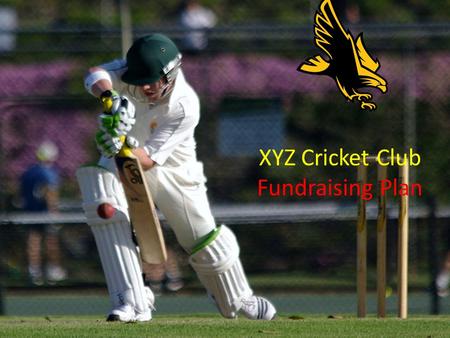 XYZ Cricket Club Fundraising Plan. Summary of Steps Step 1: Designate a Fundraising Coordinator Step 2: Set your Parameters Step 3: Identify your Fundraising.