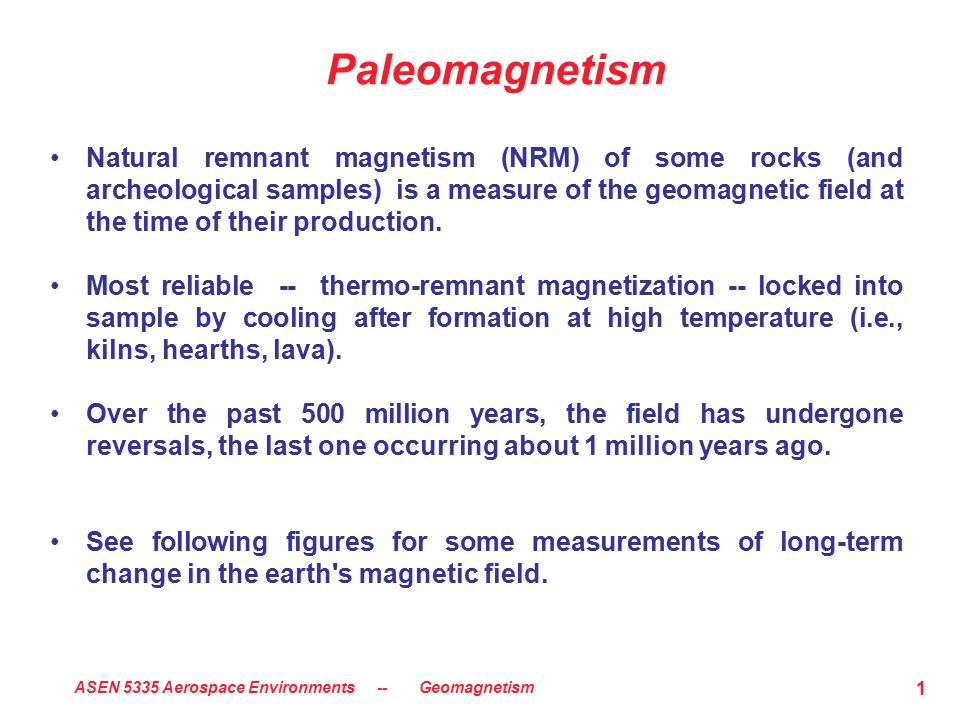 Paleomagnetism definition best sale