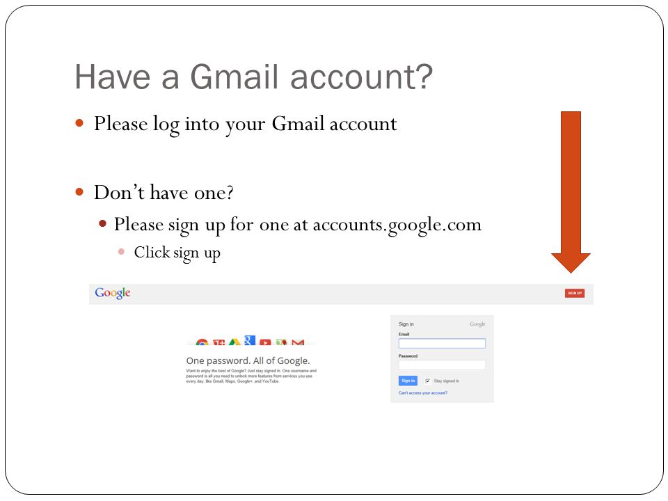 Sign up gmail