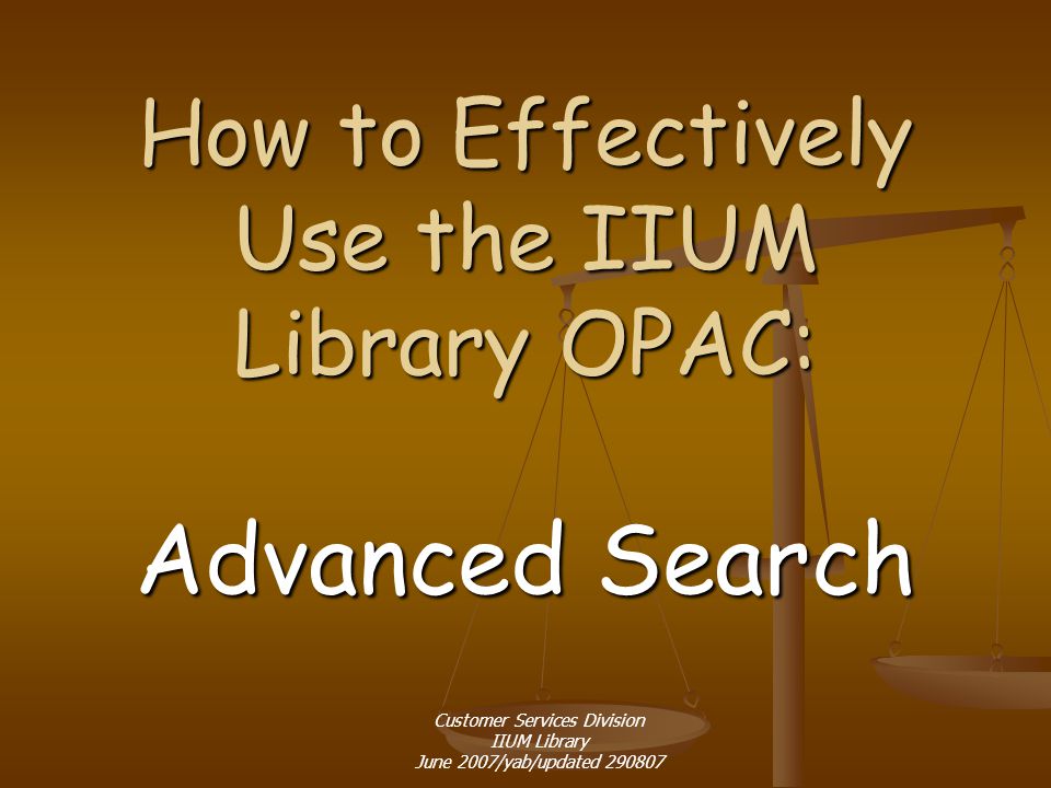 Iium library online database