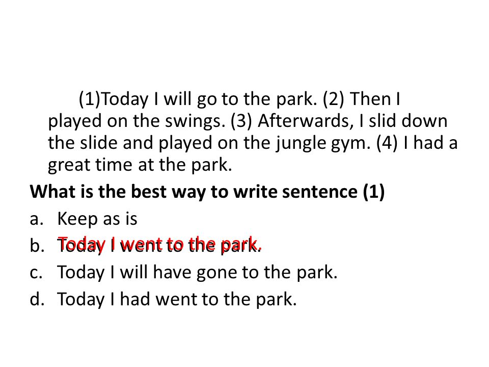 1 Today I Will Go To The Park 2 Then I Played On The Swings 3 Afterwards I Slid Down The Slide And Played On The Jungle Gym 4 I Had A Great Ppt Download 1 Today I Will Go To The Park 2 Then I Played On The Swings 3 Afterwards I Slid Down The Slide And Played On The Jungle Gym 4 I Had A Great Ppt Download