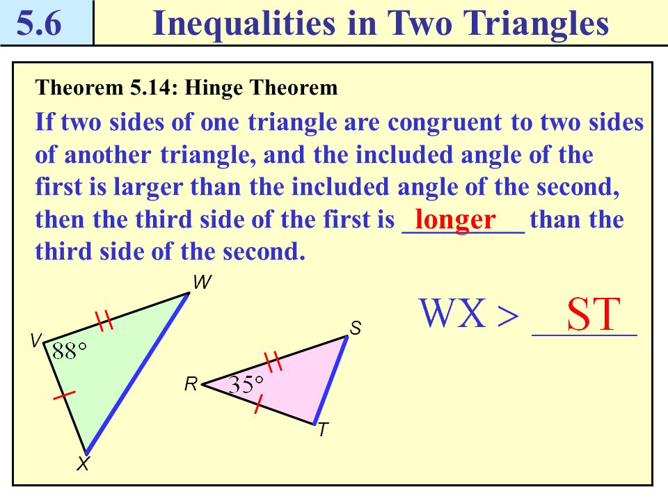converse of hinge theorem worksheet