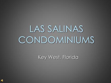 LAS SALINAS CONDOMINIUMS Key West, Florida. Featuring: A Sprayed Polyurethane Roof System Applied To Concrete.