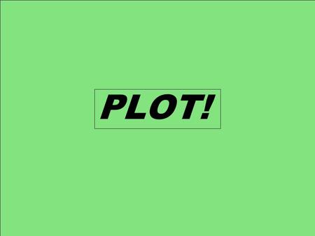 PLOT! PLOT… What do you think it is? (How would you put it in your own words?)