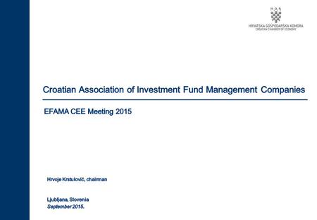 Strictly private & confidential. 2 ASSOCIATION OF INVESTMENT FUND MANAGEMENT COMPANIES  2015 election year – number of populist measures that can have.
