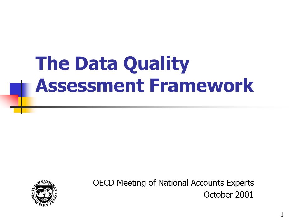 The Data Quality Assessment Framework - ppt video online download