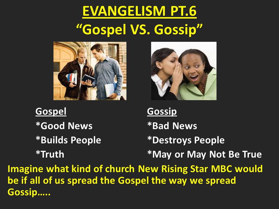 Gospel Gossip  Gospel Gossip