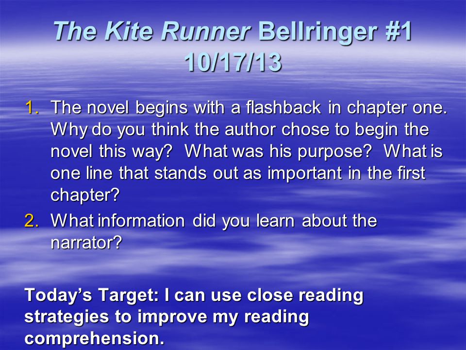 Excerpt: 'The Kite Runner
