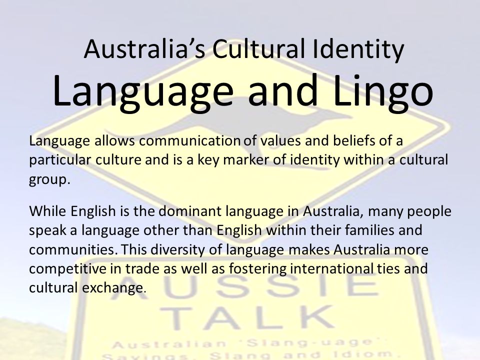 køre avis rille Australia's Cultural Identity - ppt video online download