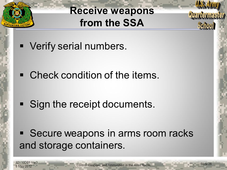 cdr ssa form Weapons the Ammunition video in online and Control ppt cdr ssa form Weapons the Ammunition video in online and Control ppt