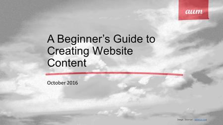 A Beginner’s Guide to Creating Website Content October 2016 Image Source: pexels.compexels.com.