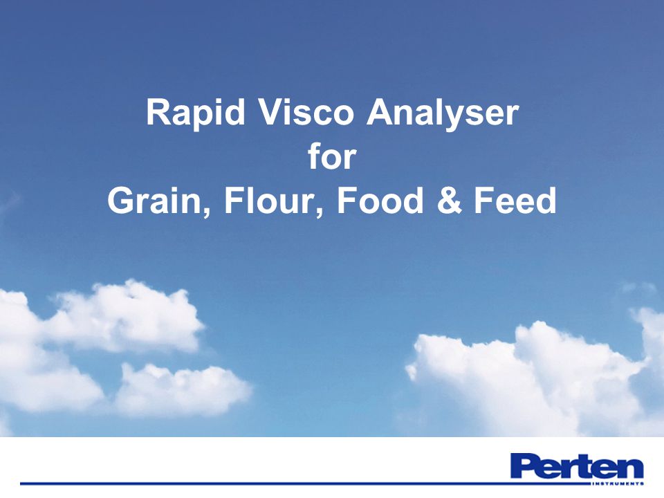 Illustration of viscosity property using rapid visco analyzer (RVA