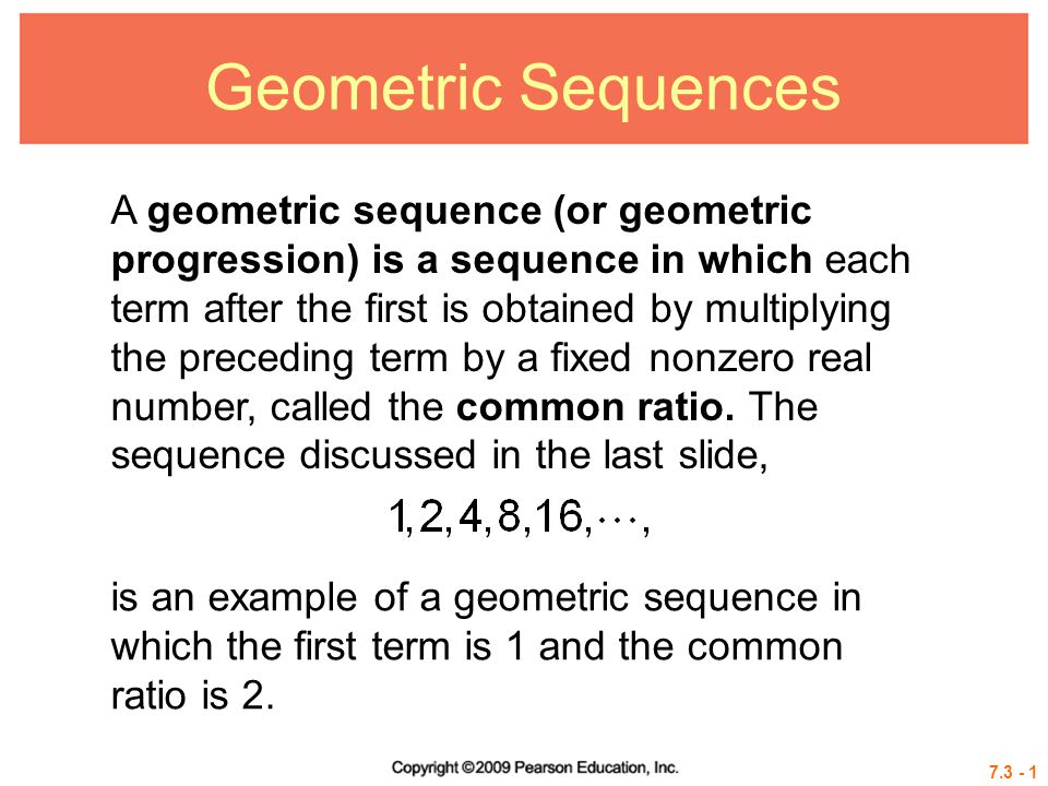 geometric sequence