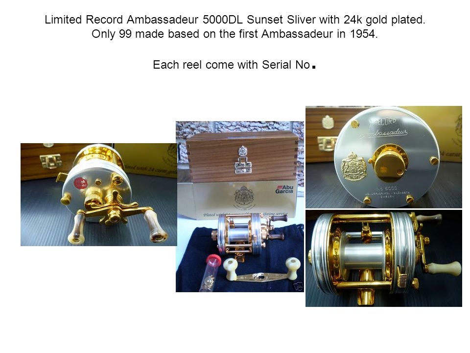 Limited Record Ambassadeur 5000DL Sunset Sliver with 24k gold plated