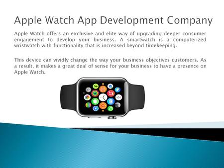 Apple Watch App Development Company USA