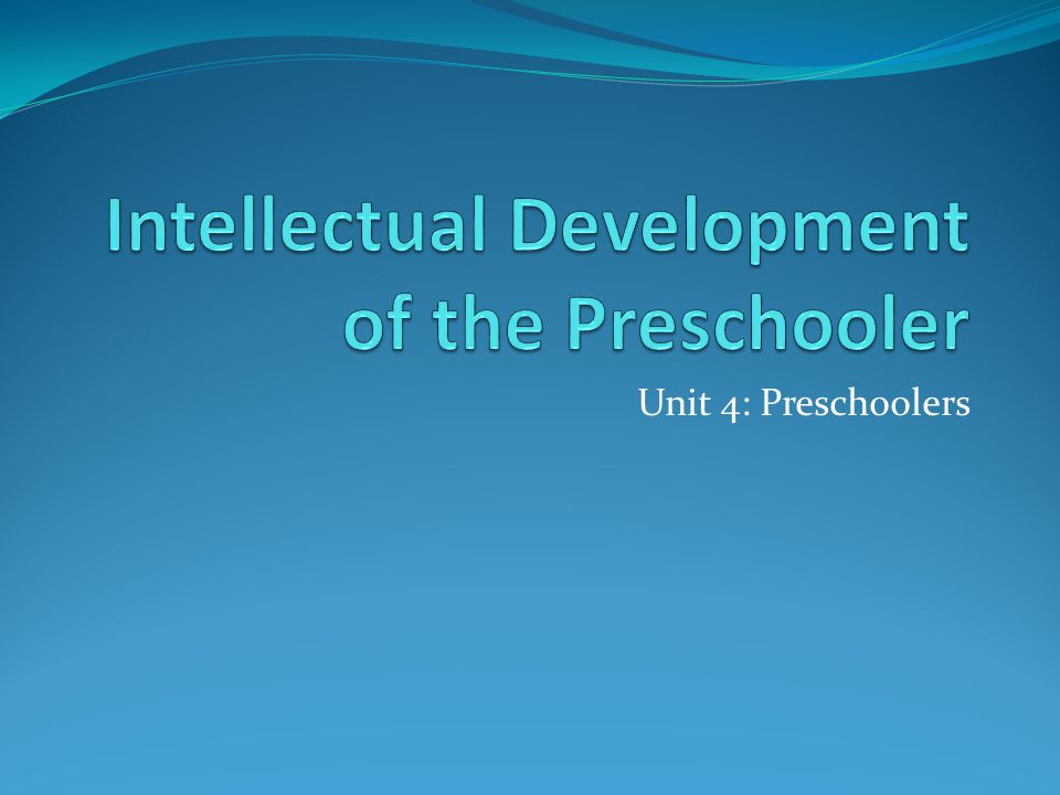 Intellectual development online ppt