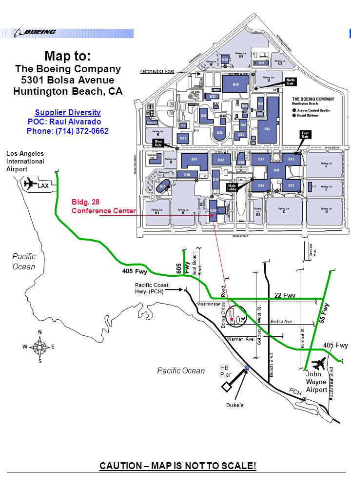 Map to: The Boeing Company 5301 Bolsa Avenue Huntington Beach, CA - ppt  video online download