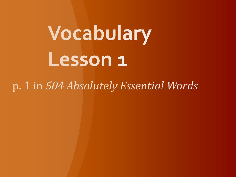 PPT - 504 Words Barron's PowerPoint Presentation, free download - ID:6260229