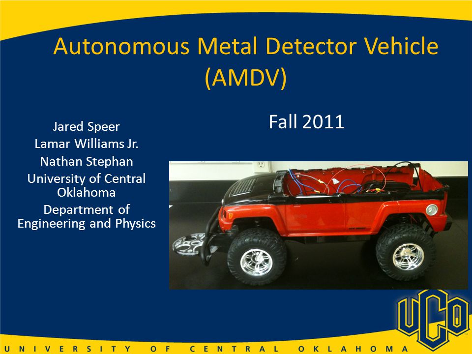 Autonomous Metal Detector Vehicle (AMDV) - ppt video online download