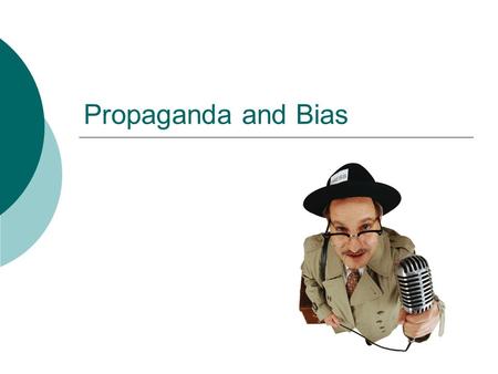 Propaganda and Bias. What is propaganda?  A persuasion technique-It is an attempt to convince others to do something or to change a belief on their own.