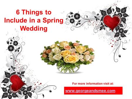 6 Things to Include in a Spring Wedding For more information visit at: