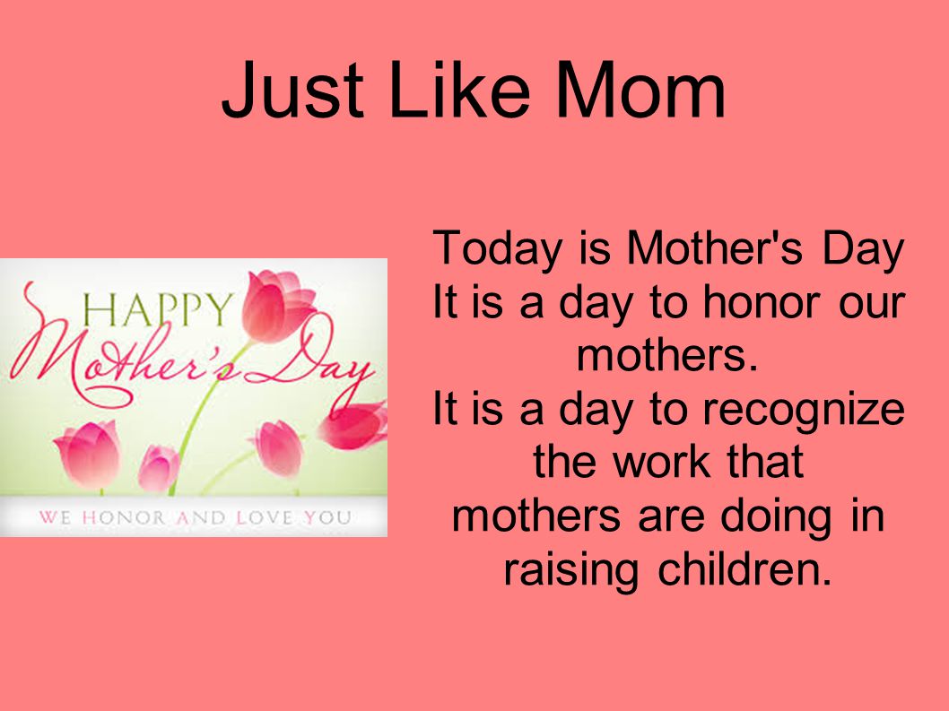 Today's mother's day online