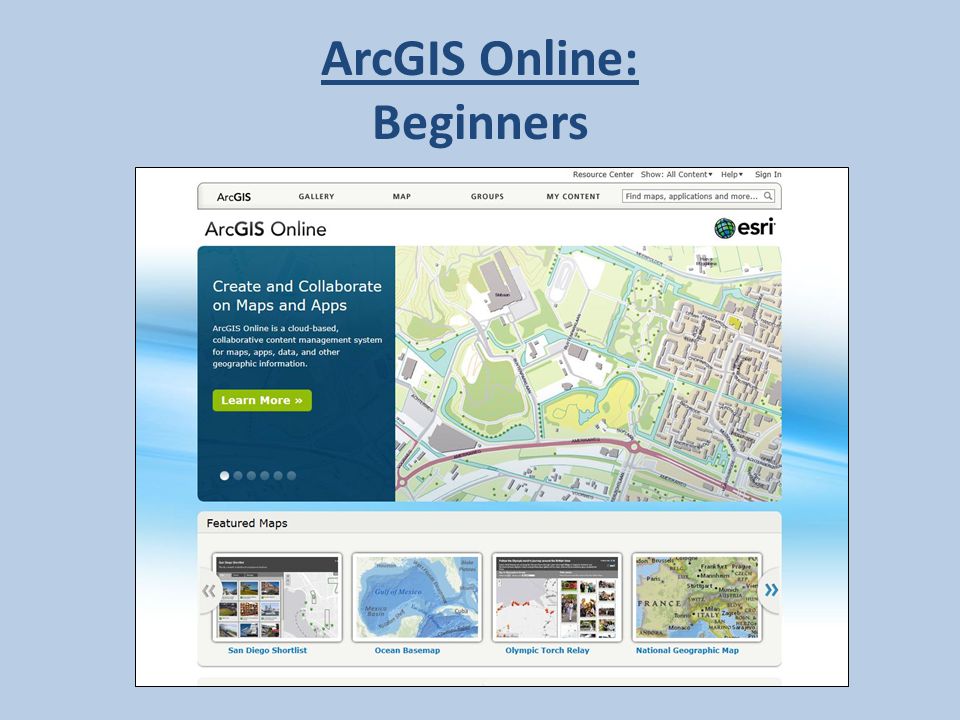 Arcgis Online Beginners Logging In Go To Click Sign In Type Username Password Click Sign In Ppt Download