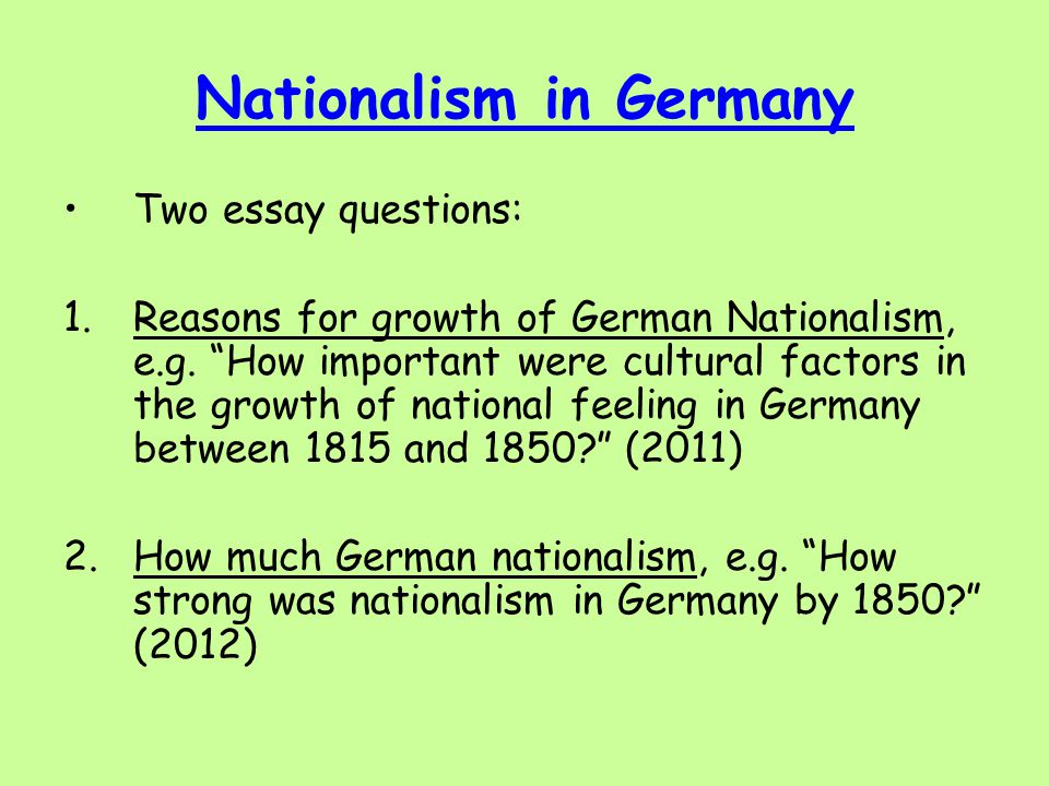 Реферат: Nationalism In Germany And Italy Essay Research
