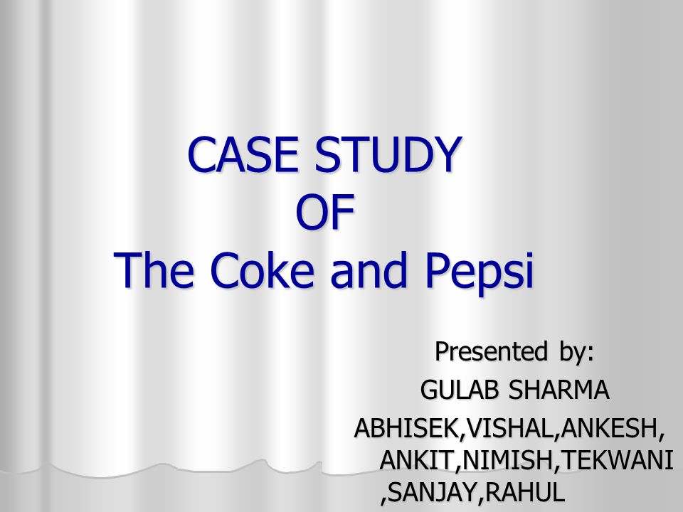 Pepsi - Case Study