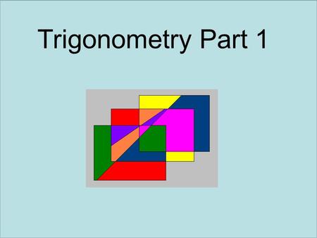   Beta version Trigonometry Part 1.