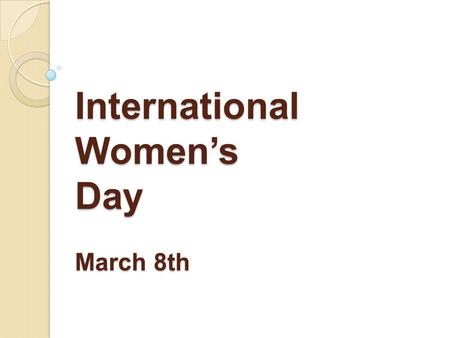 International Women’s Day March 8th. The students of 1CAP ATMFC and APR introduce you to some famous women.